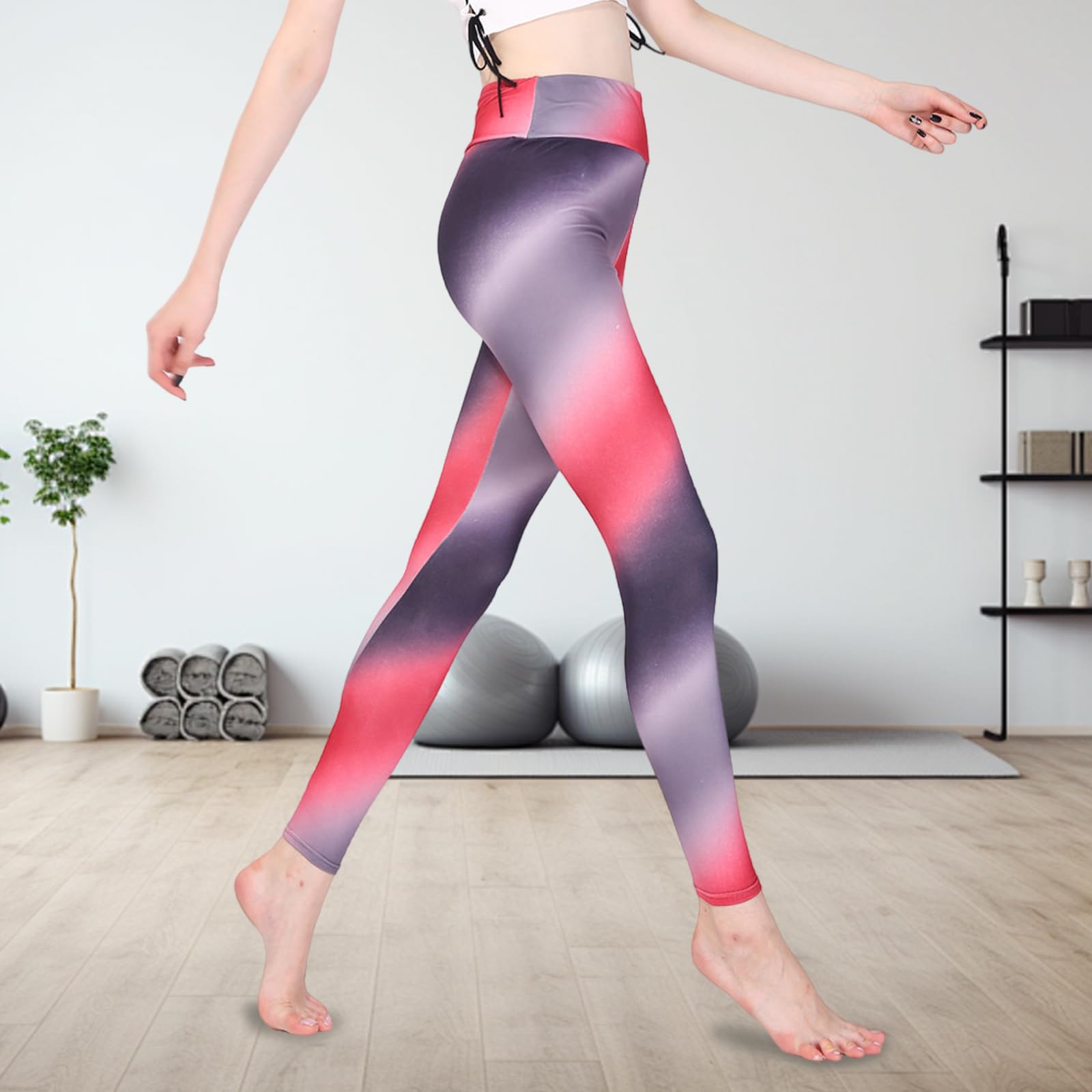 High Waist Printed Yoga Pants for Women Stretchy Leggings for Workout and Daily 