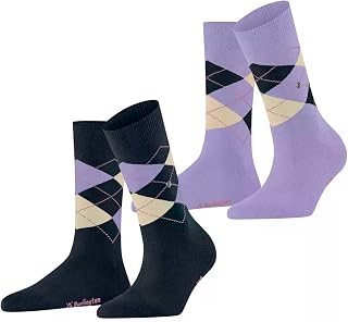 Burlington Everyday Argyle Women's Soft Combed Cotton Socks