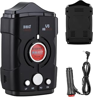 360° Radar Detector for Cars, Speed Camera Detectors | Car Radar Detector with 360° Real Time Voice Alerts, Quick Reaction, Enhanced Vehicle Safety