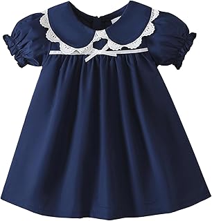 Kucnuzki Baby Girl Clothes Cute Spring Summer Sun Dresses Toddler Casual Puff Sleeve Floral Dress Girls Summer Outfits