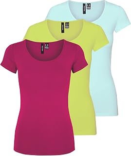 VERO MODA Women's Vmmaxi My Ss Soft U-Neck Noos T-Shirt
