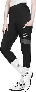 INBIKE Women's Cycling Trousers, Braces Style, 3D Cushioning Design, Single Pocket, Breathable High-Stretch