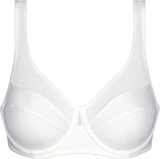 DIM Femme Generous Classic x1 Bra, Perfect Support for Large Breasts, Thick Microfibre and Stretch, U-shaped Back and Wide Straps, Modern Look and Absolute Comfort