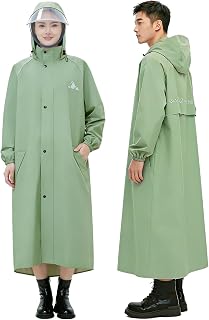 Haikawi Raincoat, For Bicycles, Unisex, Breathable Mesh, Double Transparent Rain Visor, Raincoat, Women's, For Bicycles, Backpacks, Rain Poncho, Long, Lightweight, Windproof, Waterproof, Reflective