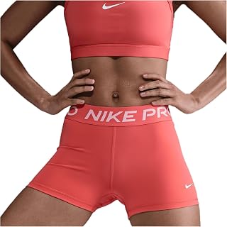 Nike Women's Pro 3" Training Shorts, Ember Orange, XL