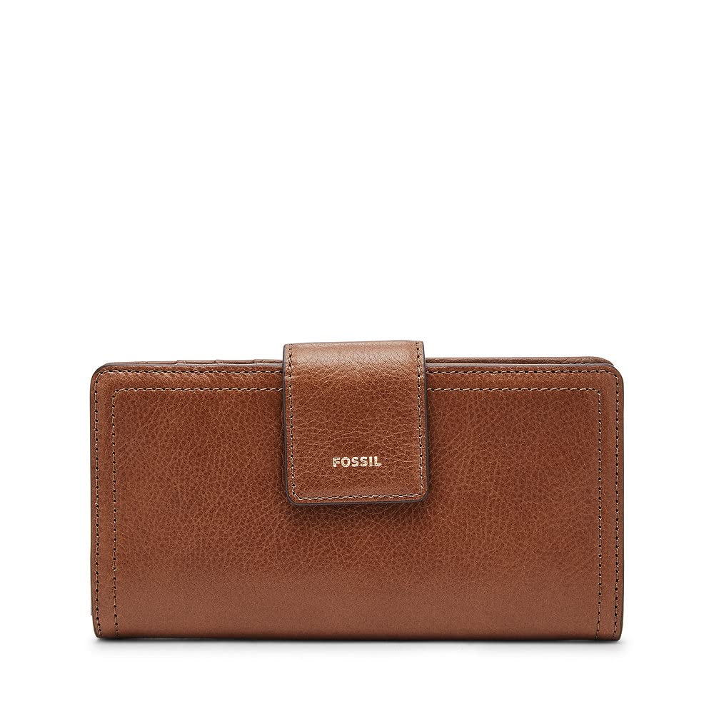 Fossil Women's Logan RFID Tab Clutch Wallet 17.1 cm L x 1.9 cm W x 8.9 cm H
