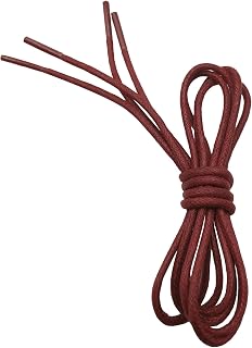 VSUDO Business Shoelaces Waxed Diameter 2.5 mm Thin Round Shoelaces