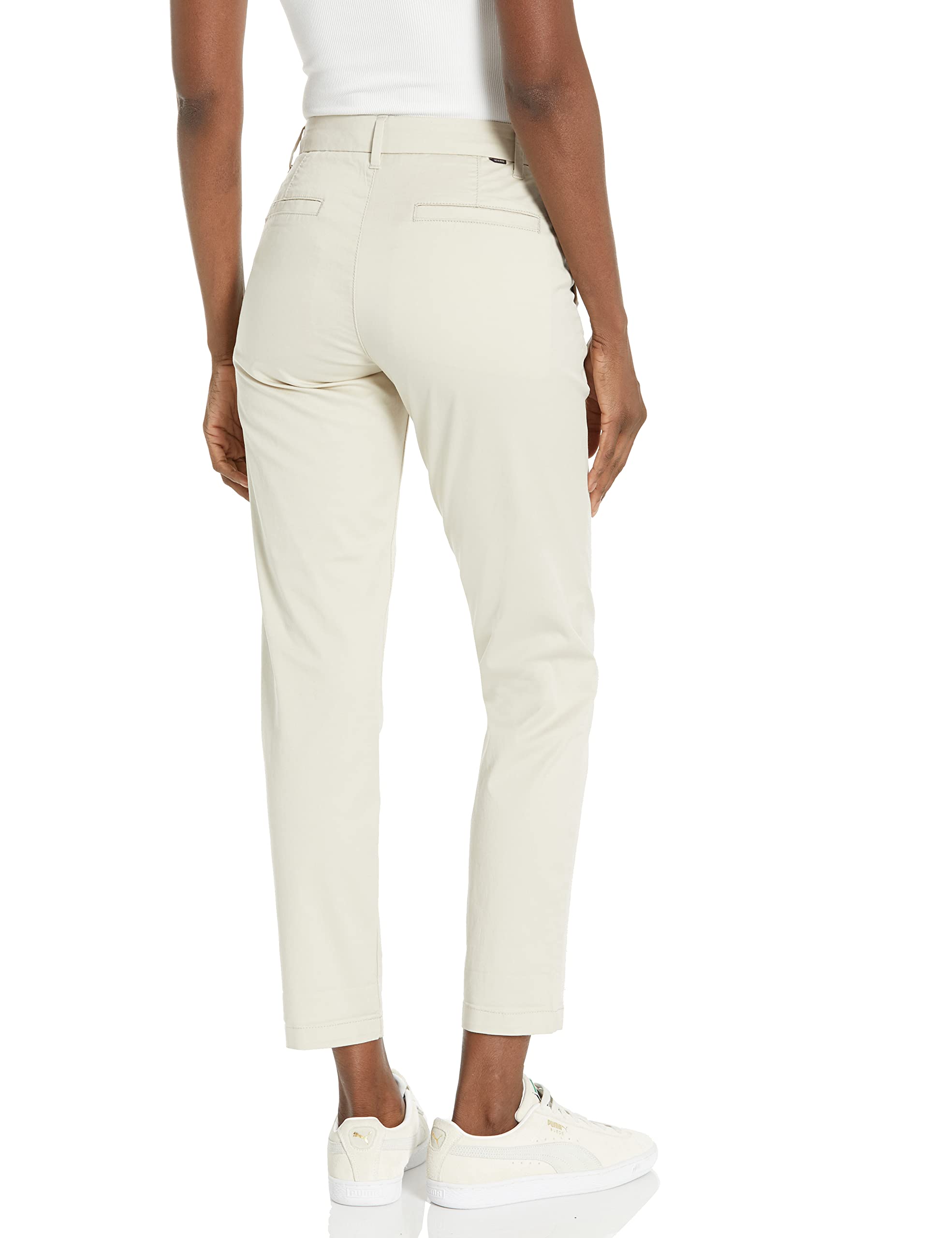 Dockers Women's Slim Fit Weekend Chino Pants, (New) Sahara Khaki, 29
