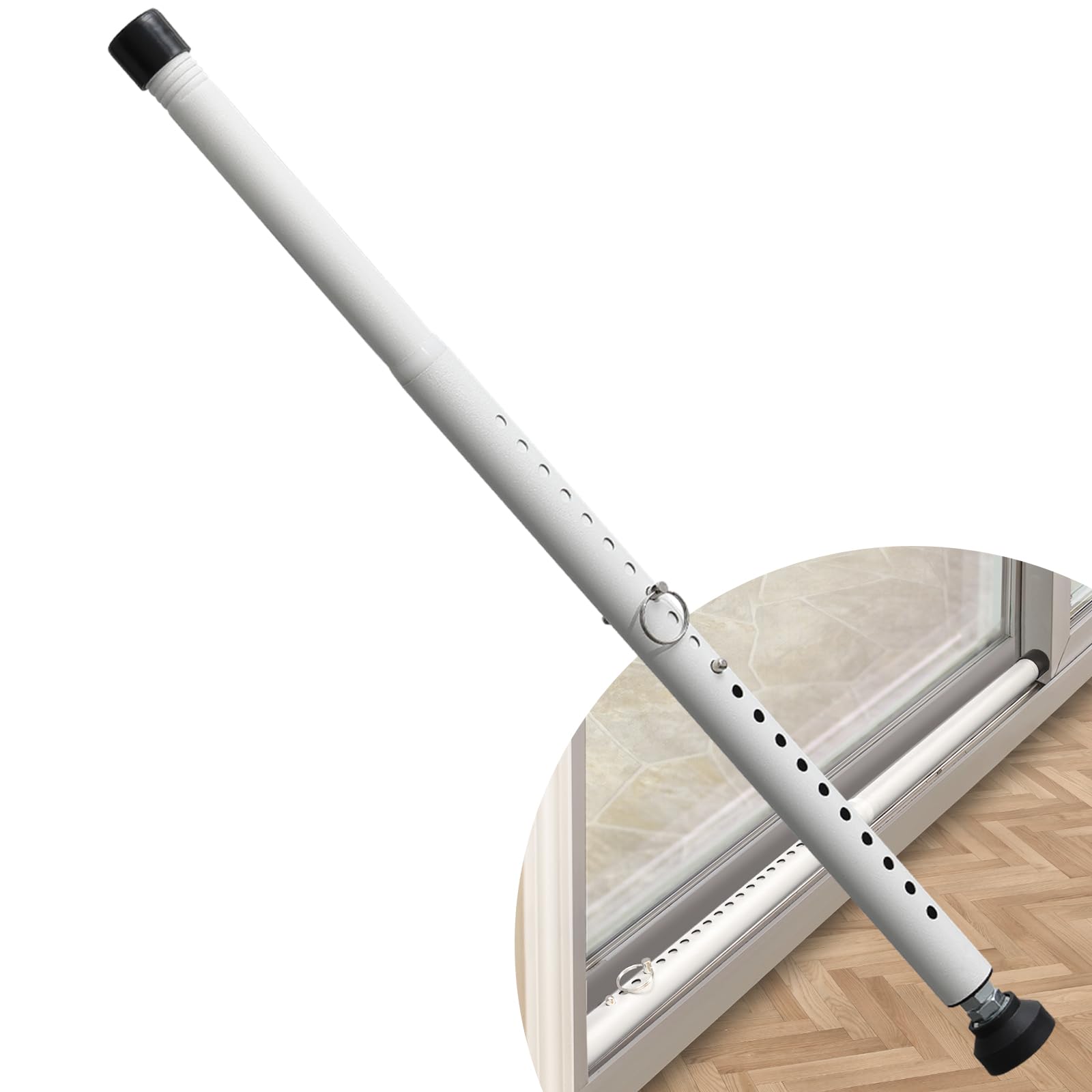 DIIG Sliding Door Security Bar, 17.7-50.5inch Heavy Duty Adjustable Sliding Pati