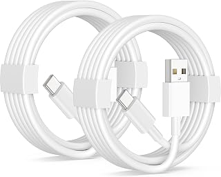 Car Carplay Cable for iPhone 18/18 Pro Max/17/16/15 Pro Max Charger Cord | 2Pack USB A to USB C for CarPlay USBC Cable, iPad, Galaxy, Android Phone Accessories Charging Wire Type-C Car Charger Cord