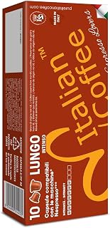 Italian Coffee Pods for Nespresso Original (Pack of 200 Regular Lungo)