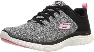 Skechers Los Angeles Uno Loving Love Womens Fashion Trainers in White Rose Gold