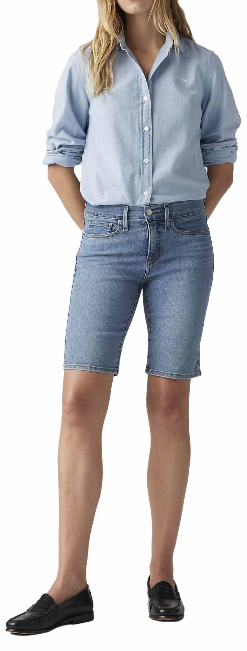 Levi's Women's Plus-Size Shaping Bermuda Shorts Bermuda Shorts