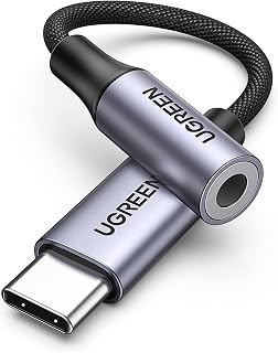 UGREEN USB C to 3.5mm Jack DAC Hi-Fi Stereo USB C Aux Headphone Adapter | Audio Jack Compatible with iPhone 18 Pro Max 17 16 15 Galaxy S26 Ultra S25 S24 A17 A55 A56 iPad Pro Pixel 10/9 (Grey)