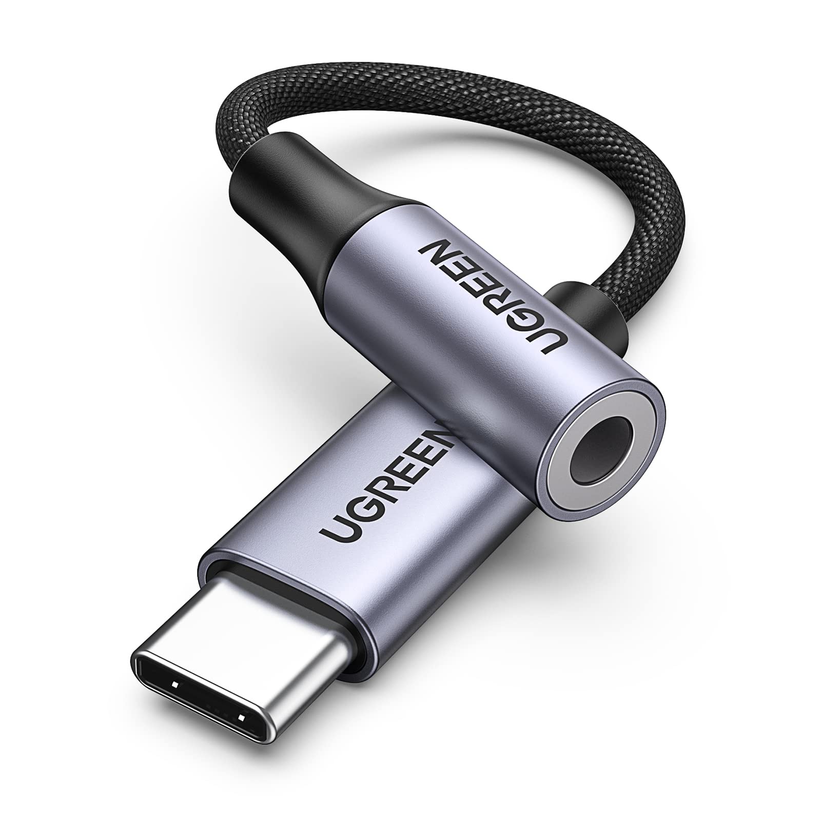 UGREEN USB C to 3.5mm Jack DAC Hi-Fi Stereo USB C Aux Headphone Adapter | Audio 