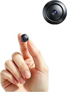 Only 0.9 inch! Hidden Camera with Audio/Video Small Spy Security Secret U1 | Smart Mini Home Indoor Baby Monitor WiFi System Nanny Night Vision Motion Detection Wireless Outdoor Pet Doorbell (1920p)