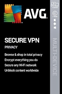 AVG Secure VPN 2020 | 5 Devices | 3 Years | PC/Mac | Activation Code by email