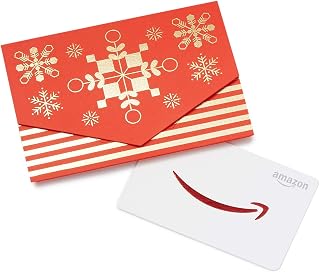 Amazon.ca Gift Card for Any Amount in Red and Gold Mini Envelope