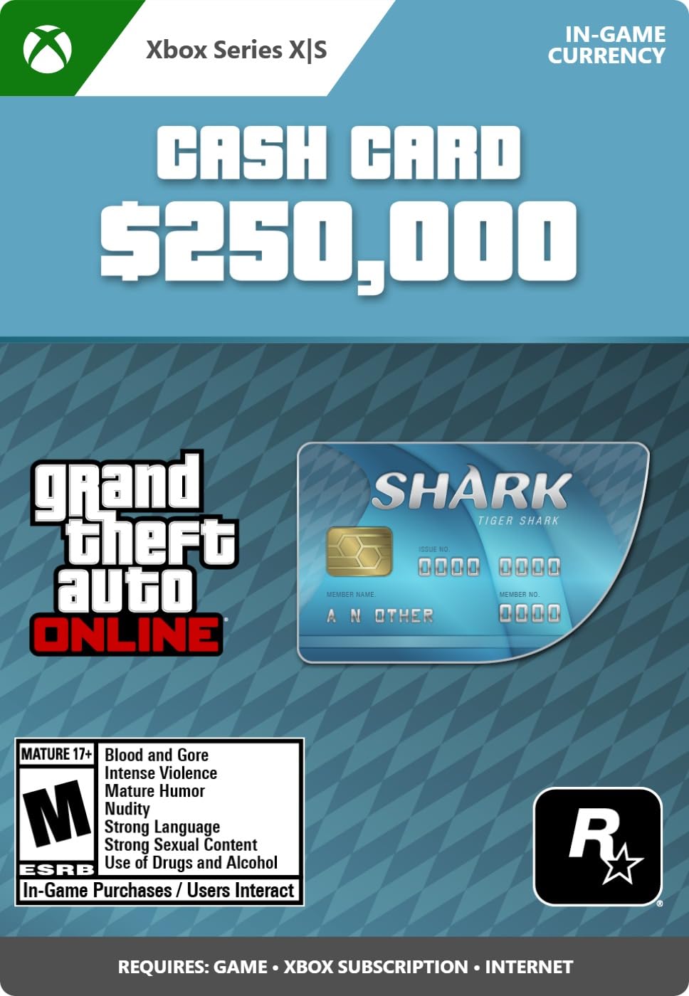 GTA Online | Tiger Shark Cash Card - XBOX Series X|S Digital Code