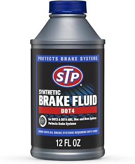 STP Synthetic DOT 4 Brake Fluid, 12 oz, For ABS Disc Drum Systems