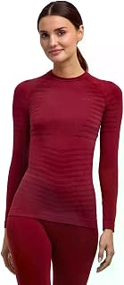 FALKE Women's Maximum Warm Tight Fit Longsleeved Functional Shirt Thermal Breathable Quick Dry Black White for Outdoor Sports in Winter Ski Snowboard Hiking Running Equestrian 1 Piece