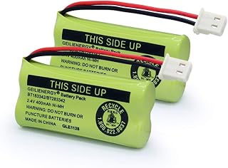 GEILIENERGY Replacement Phone Battery BT162342 / BT262342 BT166342/BT266342 BT183342/BT283342 Compatible with Vtech AT&T Cordless Telephones CS6114 CS6419 CS6719 EL52300 CL80111(Pack of 2)