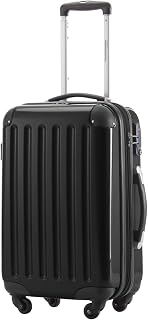Hauptstadtkoffer Alex Cabin Suitcase 55x38x23 cm, 42 L, TSA Lock, Expandable Hard Shell Trolley PC/ABS, 3.2 kg, 4 Double Wheels, Black