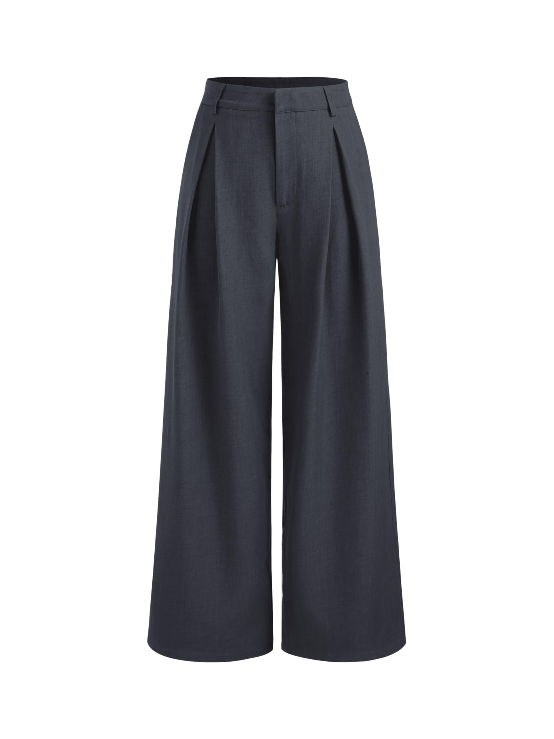 CIDER Women's Wide Leg Pants Mid Waist Trousers with Pockets