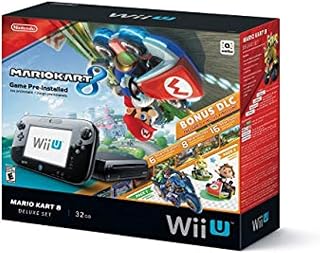 Nintendo Wii U Mario Kart 8 Deluxe Bundle 32gb black - WUPSKAGP (Renewed)