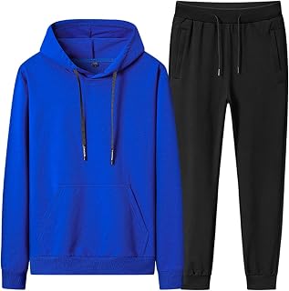 amropi Men's Tracksuit 2 Pieces Sportswear Set Hoodies and Pants
