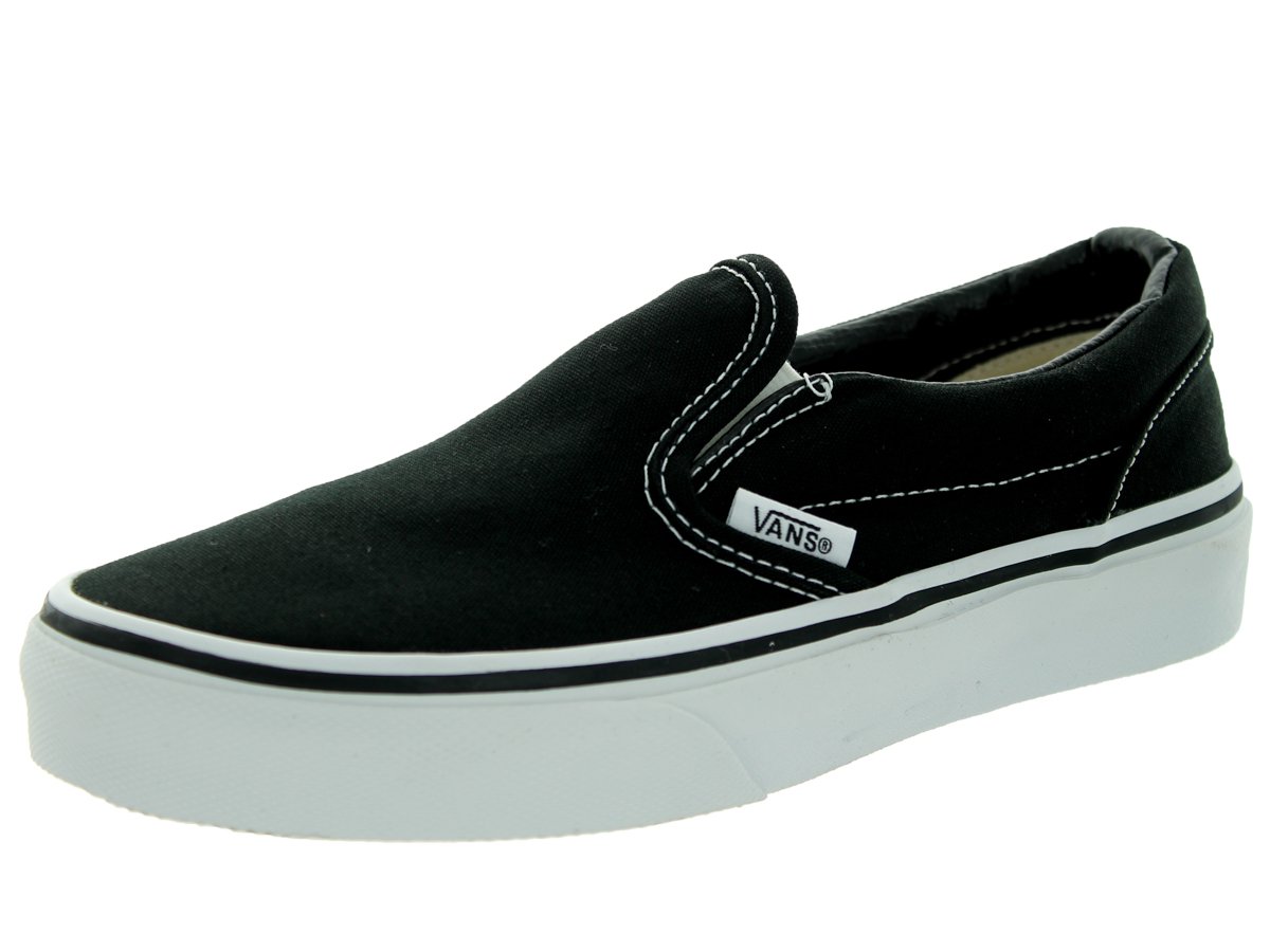 Vans K Classic Slip-on, Unisex Children's Fashion Trainers, Black True White, 35