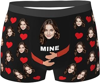 Custom Boxers for Men, Men's Boxer Briefs with Face on Them, Face Underwear, Personalized Gifts for Husband