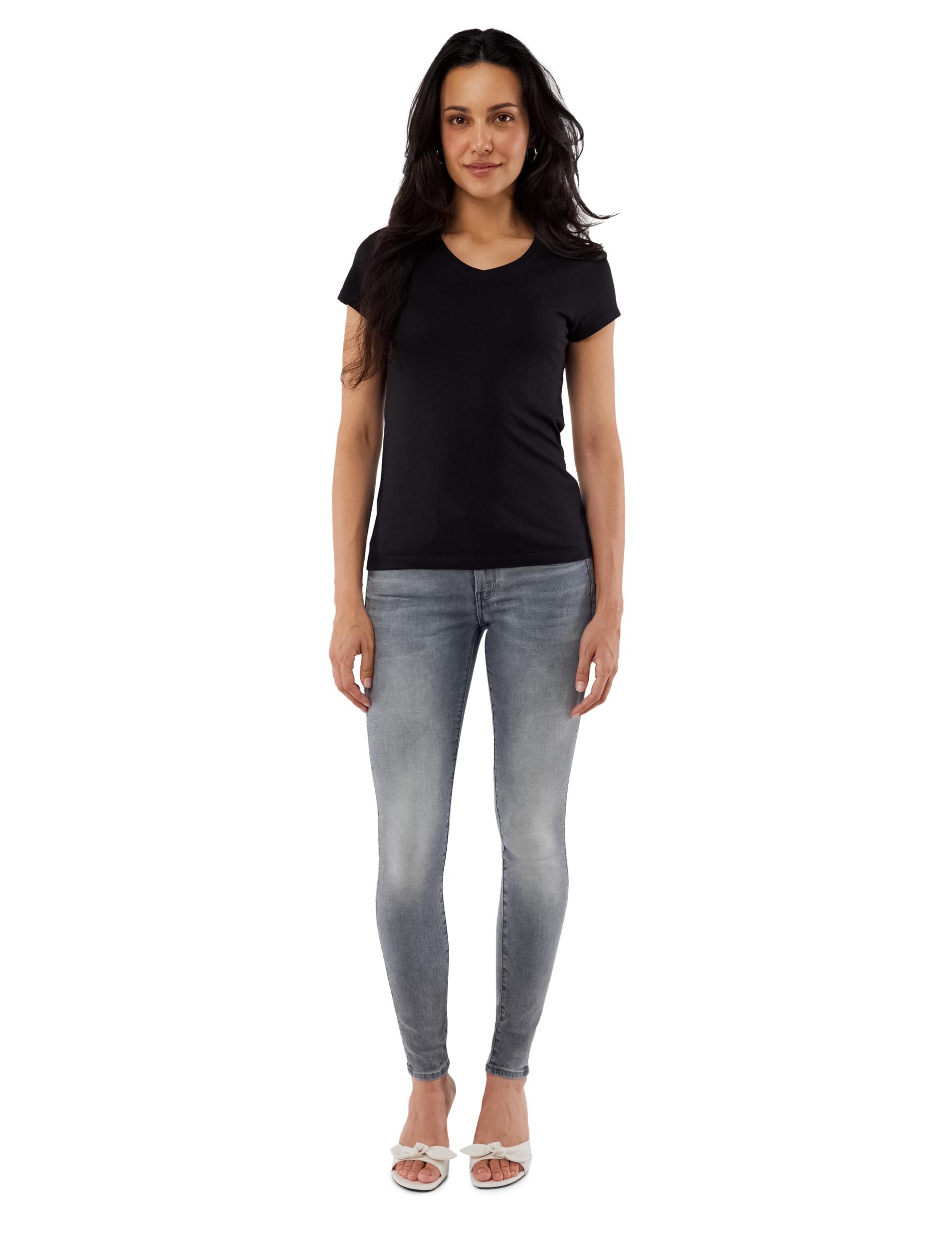 G-Star Eyben Women's Slim V-Neck Top 2.0 T-Shirt (Pack of 1)