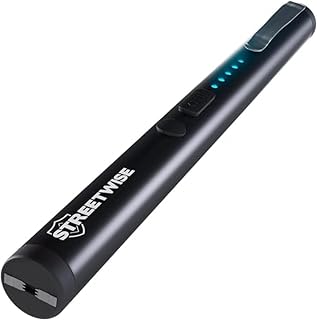 Streetwise Pain Pen 25,000,000 Volts Stun Gun for Self Protection - Tactical Stun Pen for Women and Men, USB Rechargeable, Battery Indicator, Durable Clip, Compact and Concealable for Protection