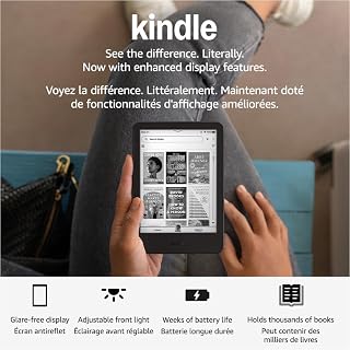 Amazon Kindle 16 GB (2024 model) – Light and compact, with fast page turns, and high contrast ratio - Black