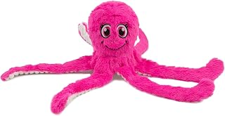 Best Pet Supplies OctoMutant Crinkle Plush Dog Toys for Interactive Play, Puppy and Senior Indoor Play, Colorful Octopus Toy Shape, Soft Head Stuffing, Cute and Cuddly