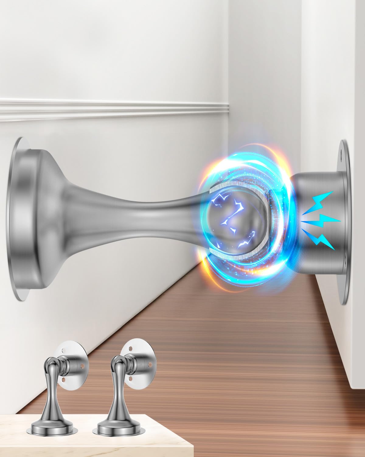 Door Stoppers Magnetic Door Catch Door Stop Holder Doorstop Keep Door Open | 2-P