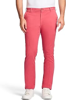 Izod Men's Saltwater Stretch Flat Front Straight Fit Chino Pant