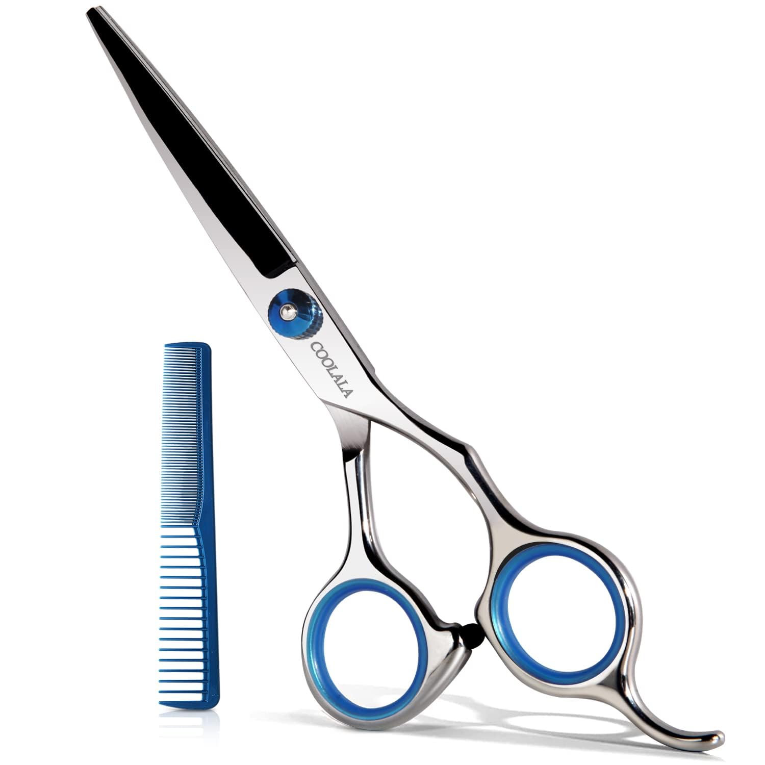 COOLALA Stainless Steel Hair Cutting Scissors 6.5 Inch Hairdressing Razor Shears