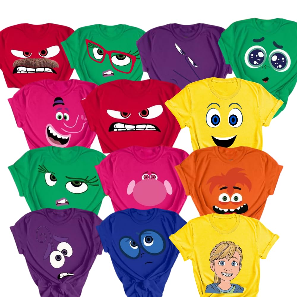 Personalized Inside our Feeling 2 Characters Out costumes, Emotion Expression Ch