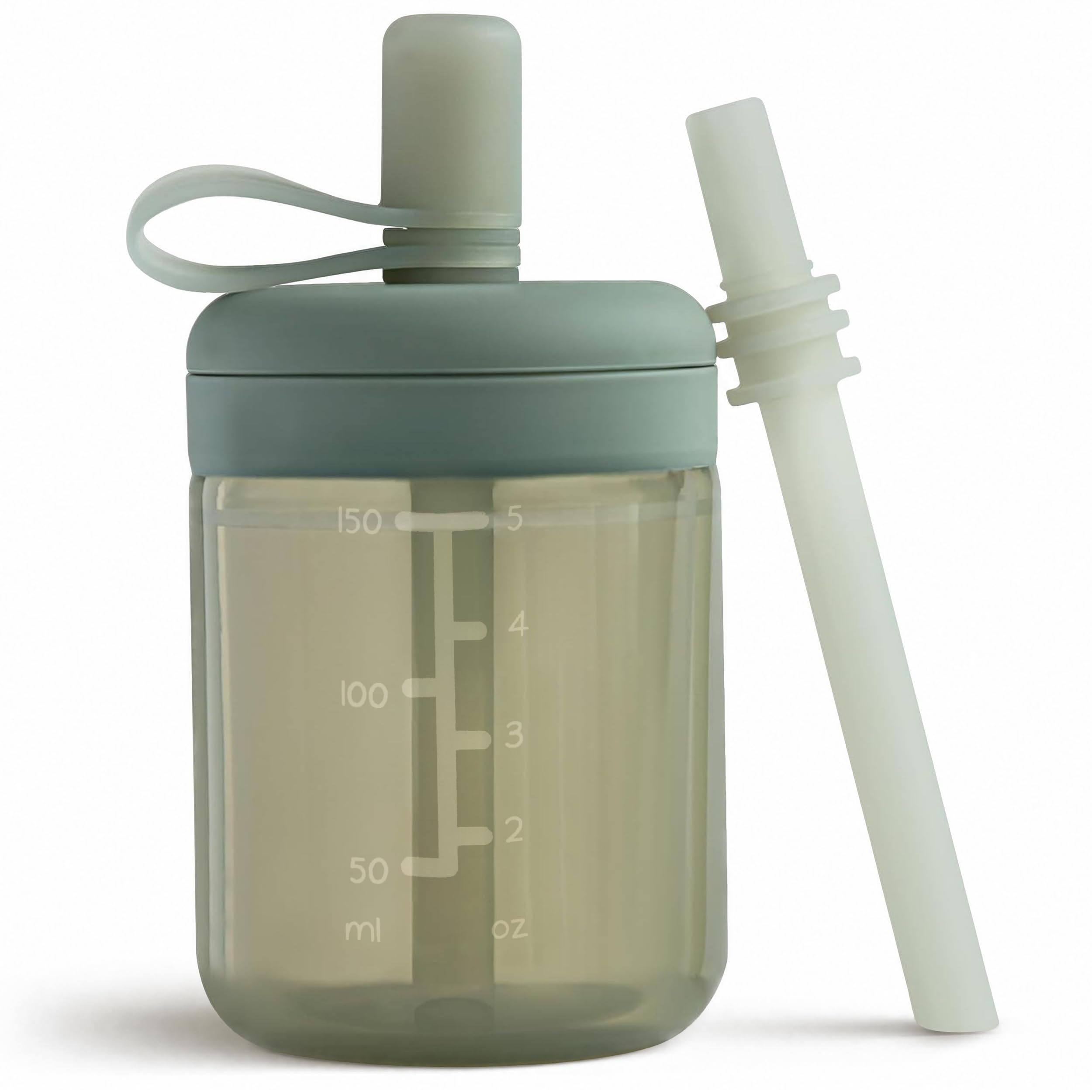 Moonkie Baby Training Cup Silicone Straw Cup | BPA-Free Drop-Proof Sippy Cups fo