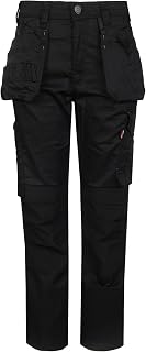 TuffStuff - Proflex Work Trousers - Heavy-Duty Tradesman Trousers with Knee Pad Pockets & Tuck-Away Holster Pockets - 260gsm Full Stretch Fabric, Slim Fit Design