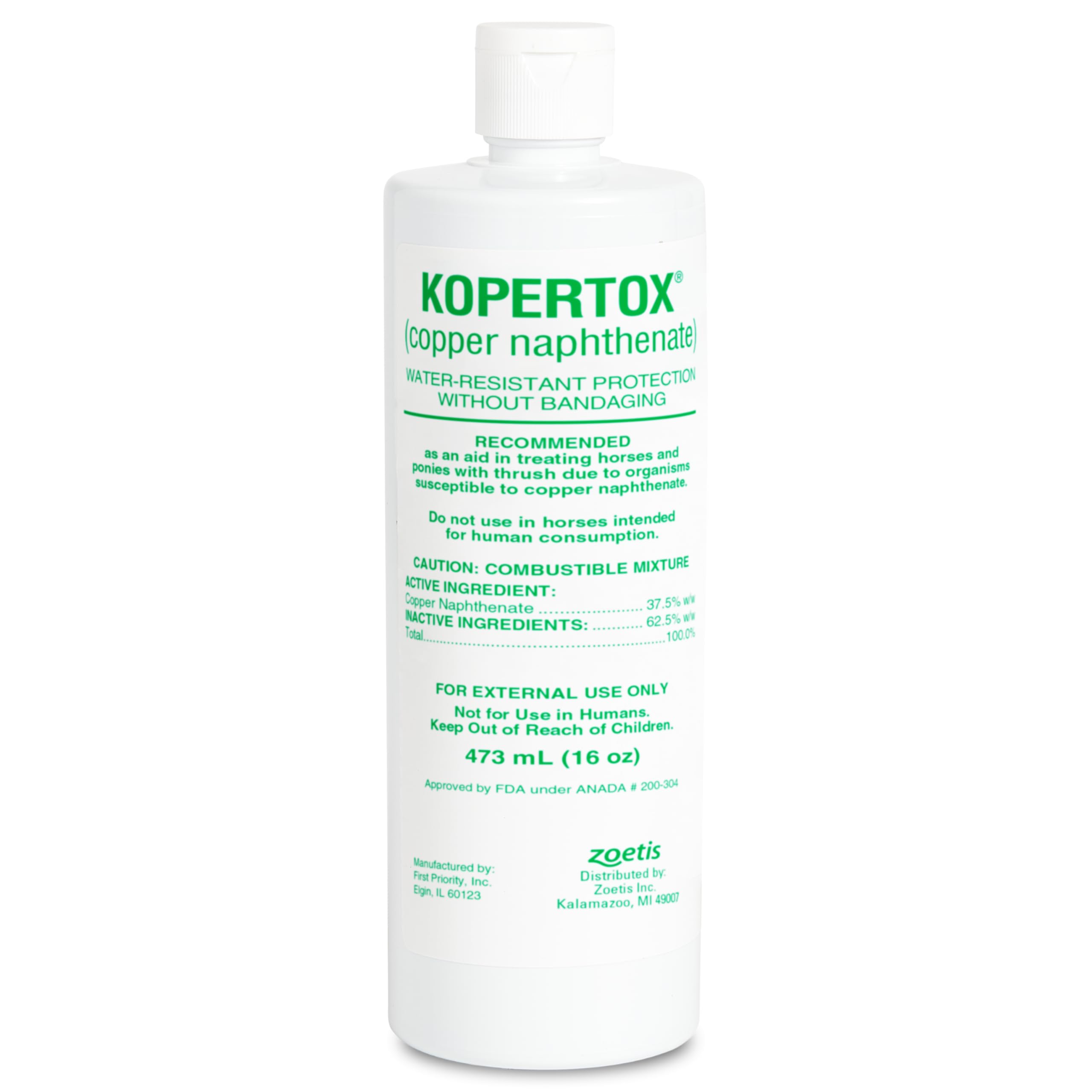 Kopertox Water-Resistant Thrush Treatment for Horses & Foals, 16 oz | Supports H