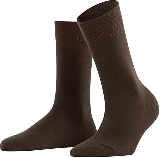 FALKE Women's Sensitive Berlin Socks Wide Tops For A Soft Grip On The Leg Suitable For Diabetics For Everyday Work Breathable Climate-Regulating Odour-Neutralising Wool Cotton 1 Pair