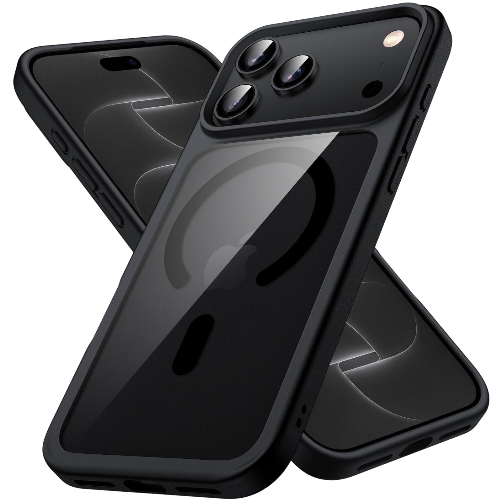 JETech Cover Magnetica per iPhone 18 Pro Max, Nero