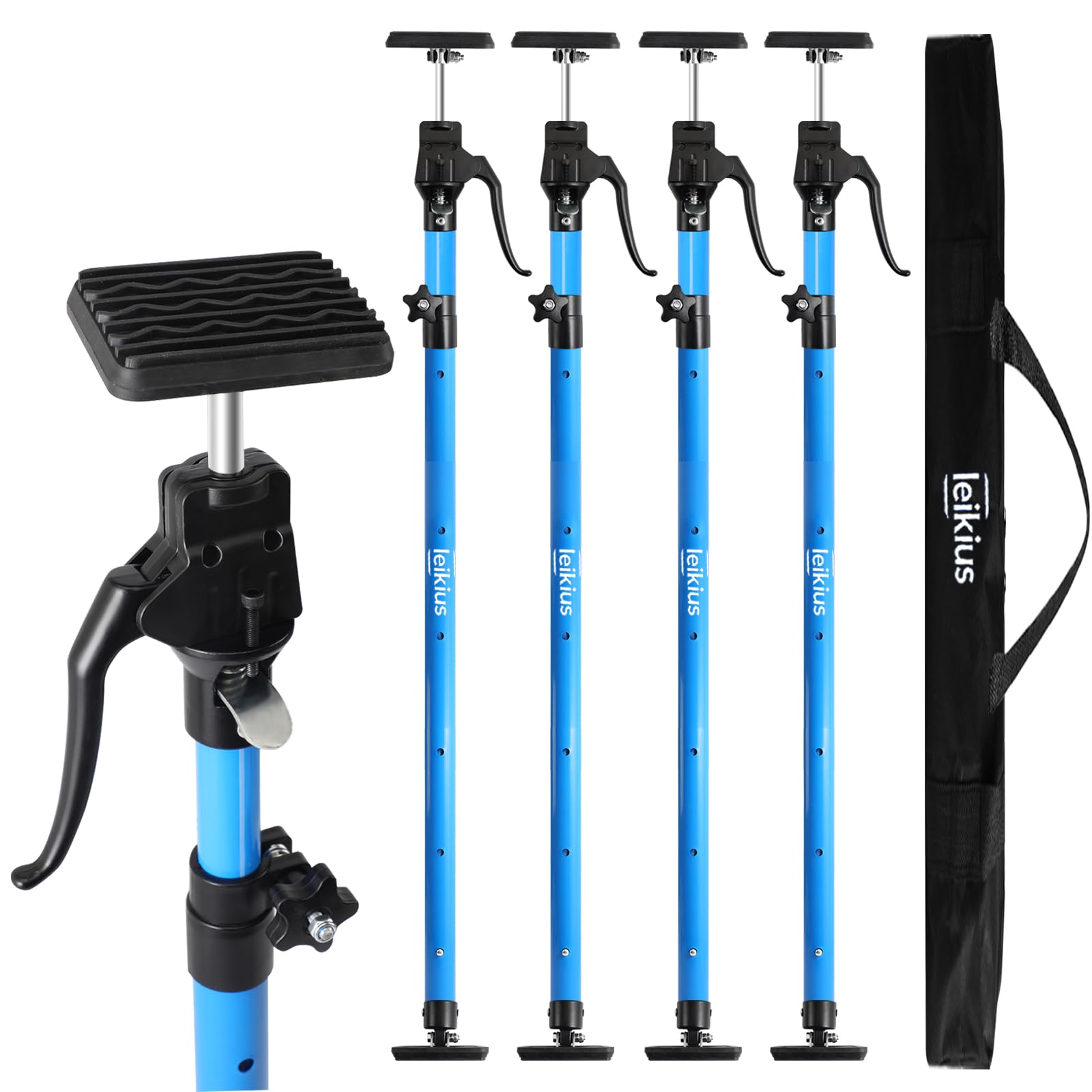 Leikius 4PK Cabinet Jacks for Installing Cabinets,49.2 to 114.2",Premium Dust Ba