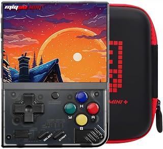 Miyoo Miyoo Mini Plus Retro Gaming Console with Portable Case, Handheld Game Console with 3000mAh Battery 3.8'' IPS Screen, Compatible with a Large Variety of Classic Games. Support WiFi & RTC