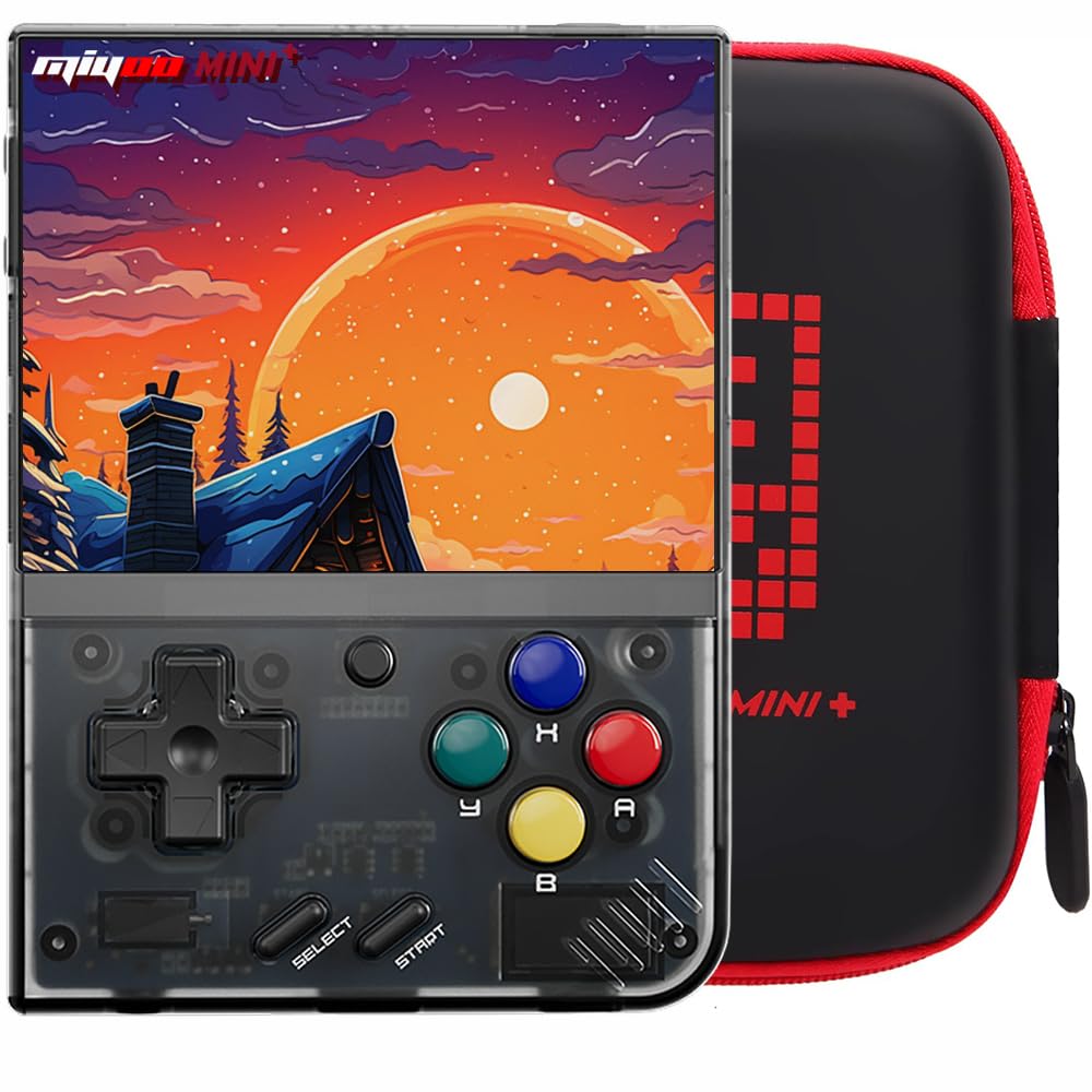 Miyoo Miyoo Mini Plus Retro Gaming Console with Portable Case, Handheld Game Con