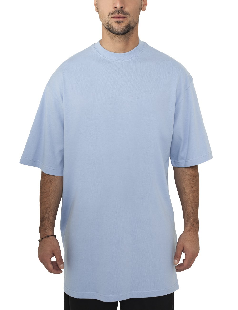 Urban Classics Men's Tall T-Shirt Short Sleeve Black Oversized