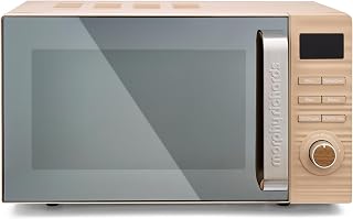 Morphy Richards Clay Digital Brown Microwave, 20L Capacity, Stainless Steel Inner Cavity, 95 Minute Timer, 11 Power Levels, Defrost Mode, Glass Turntable, Easy Clean, 800W, Felspar, 512000